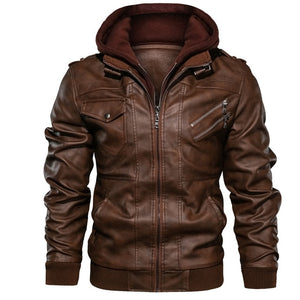 2019 Fashion Men's PU Jackets Casual Emperor Jackets European size Dropshipping