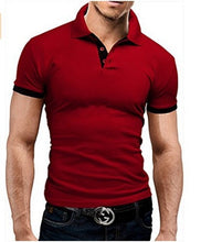 Load image into Gallery viewer, 2019 Fashion Polo Shirt Men Casual Turn Down Collar Short Sleeve Men Shirt Slim Fit Mens Summer Tops Polo Homme Plus Size 5xl