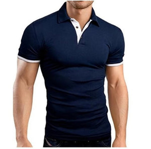 2019 Fashion Polo Shirt Men Casual Turn Down Collar Short Sleeve Men Shirt Slim Fit Mens Summer Tops Polo Homme Plus Size 5xl