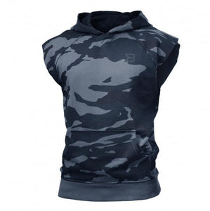 2019 Men Bodybuilding Tank Tops Gyms Fitness Workout Sleeveless Hoodies Man Casual Camouflage Hooded Vest Male Camo Clothing