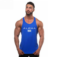 Load image into Gallery viewer, Bodybuilding Men Summer Fitness bodybuilding Hooded Tank Top fashion mens Crossfit clothing Loose breathable sleeveless shirts