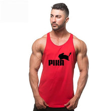 Load image into Gallery viewer, Bodybuilding Men Summer Fitness bodybuilding Hooded Tank Top fashion mens Crossfit clothing Loose breathable sleeveless shirts