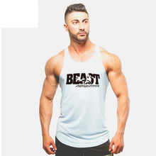 Load image into Gallery viewer, Bodybuilding Men Summer Fitness bodybuilding Hooded Tank Top fashion mens Crossfit clothing Loose breathable sleeveless shirts