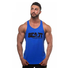 Load image into Gallery viewer, Bodybuilding Men Summer Fitness bodybuilding Hooded Tank Top fashion mens Crossfit clothing Loose breathable sleeveless shirts