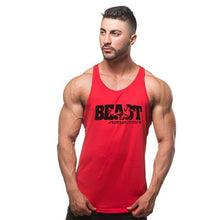 Load image into Gallery viewer, Bodybuilding Men Summer Fitness bodybuilding Hooded Tank Top fashion mens Crossfit clothing Loose breathable sleeveless shirts