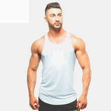 Load image into Gallery viewer, Bodybuilding Men Summer Fitness bodybuilding Hooded Tank Top fashion mens Crossfit clothing Loose breathable sleeveless shirts