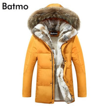 Load image into Gallery viewer, Batmo 2019 winter High Quality duck down jacket men coat parkas thick Liner male Warm Clothes Rabbit fur collar ,PLUS-SIZE 828