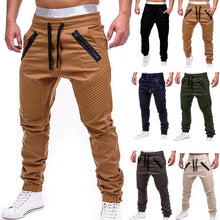 Load image into Gallery viewer, New Casual Streetwear Pants Solid Full Length Cargo Pants Men Drawstring Joggers Sweatpants Plus Size 4XL Mid Waist Trousers Men