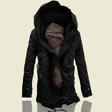 Load image into Gallery viewer, 2018 New Men Padded Parka Cotton Coat Winter Hooded Jacket Mens Fashion large size Coat Thick Warm Parkas Black army green 6XL