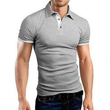 Load image into Gallery viewer, Shujin Brand Summer Polo Shirt Men Fashion Short Sleeve Polos Para Hombre Stand Collar Slim Polo Homme Solid Casual Camisa Polo