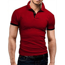 Load image into Gallery viewer, Oeak Mens Polo Shirt 2019 New Summer Short Sleeve Turn-over Collar Slim Tops Casual Breathable Solid Color Business Shirt