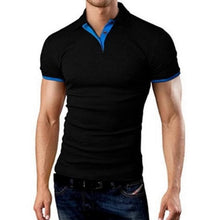 Load image into Gallery viewer, Oeak Mens Polo Shirt 2019 New Summer Short Sleeve Turn-over Collar Slim Tops Casual Breathable Solid Color Business Shirt