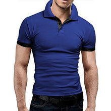 Load image into Gallery viewer, Oeak Mens Polo Shirt 2019 New Summer Short Sleeve Turn-over Collar Slim Tops Casual Breathable Solid Color Business Shirt