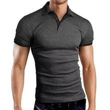 Load image into Gallery viewer, Oeak Mens Polo Shirt 2019 New Summer Short Sleeve Turn-over Collar Slim Tops Casual Breathable Solid Color Business Shirt