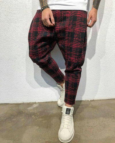 2019 Hiphop Design New Summer Sport Pants Men Square Lattice Sweatpants 3D Digital Printing Trousers Gym Jogging Pants Men