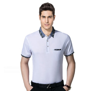 DIQIAO Summer Men's Short Sleeve Turn-collar Business Suit Polo Shirt Leisure Fashion Men's Jacket