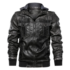 Men PU Military Jacket Casual Army Fitness Leather Coats Bomber Anti-Leather Jackets European size Dropshipping