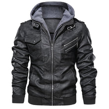 Load image into Gallery viewer, Men PU Military Jacket Casual Army Fitness Leather Coats Bomber Anti-Leather Jackets European size Dropshipping