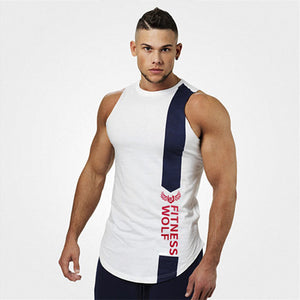 MLCRIYG  Summer 2019 New Fashion Casual Mens Gyms Sports Sweat absorption Quick dry round Collar sleeveless vest Hot sale