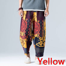 Load image into Gallery viewer, INCERUN Chinese Style Harem Pants Men Print Cotton Vintage Joggers Trousers Men 2019 Streetwear Hip-hop Male Loose Casual Pants