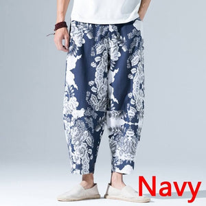 INCERUN Chinese Style Harem Pants Men Print Cotton Vintage Joggers Trousers Men 2019 Streetwear Hip-hop Male Loose Casual Pants